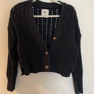 Abercrombie black knit sweater